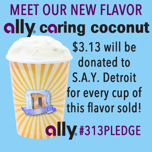Detroit Water Ice’s New Flavor is Ally Caring Coconut
