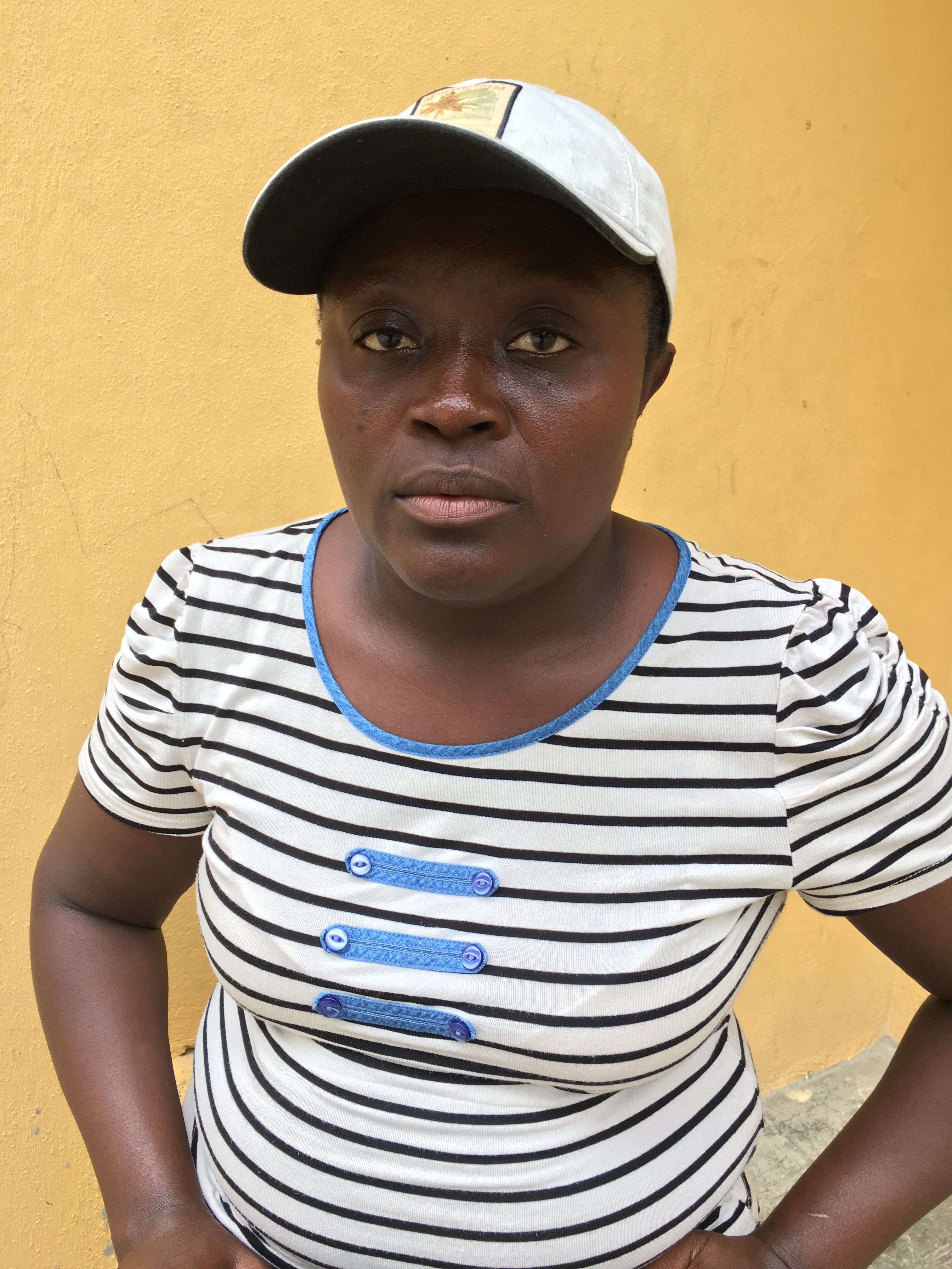 Bonita St. Louis, 40, a laundress at Have Faith Haiti Mission. Her extended family lost all their homes and possession in Pestel. They are sleeping on a church floor. “I was worried they were all dead,” she says.